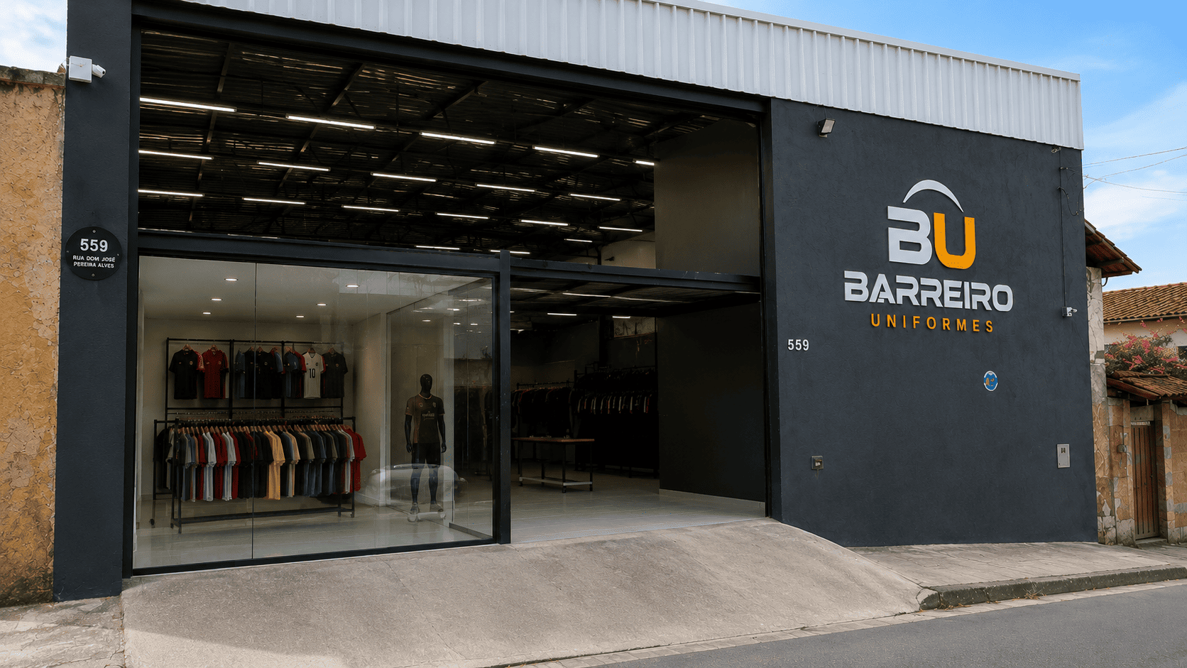 Fachada da Barreiro Uniformes em Belo Horizonte
